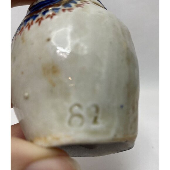 Vintage Salamander Pottery Bell Santa Christmas Ornament Folk Art 1982 - Picture 8 of 10